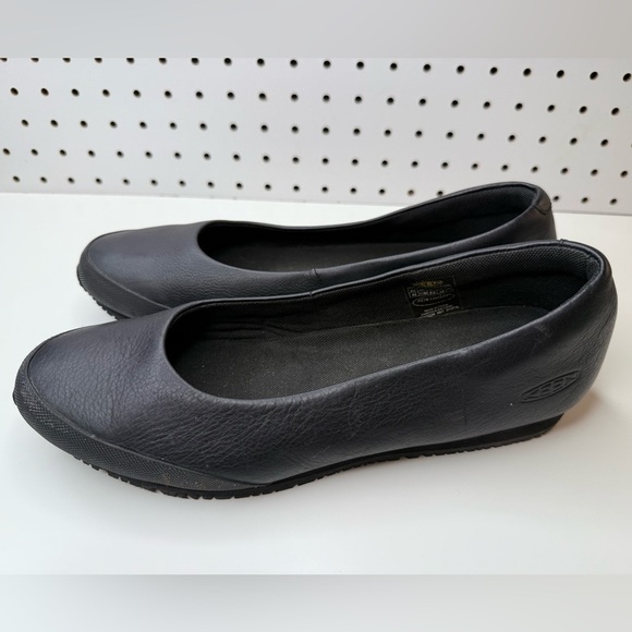 KEEN Women's Kanteen Flat Non Slip Black Flats Utility Work Shoe - Picture 6 of 16